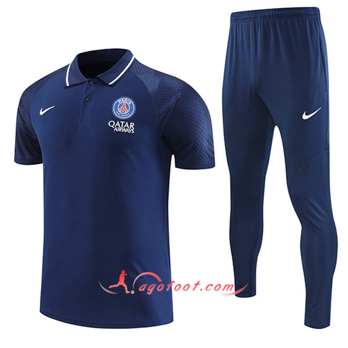 Ensemble Polo Foot PSG Bleu Marine 2022/2023