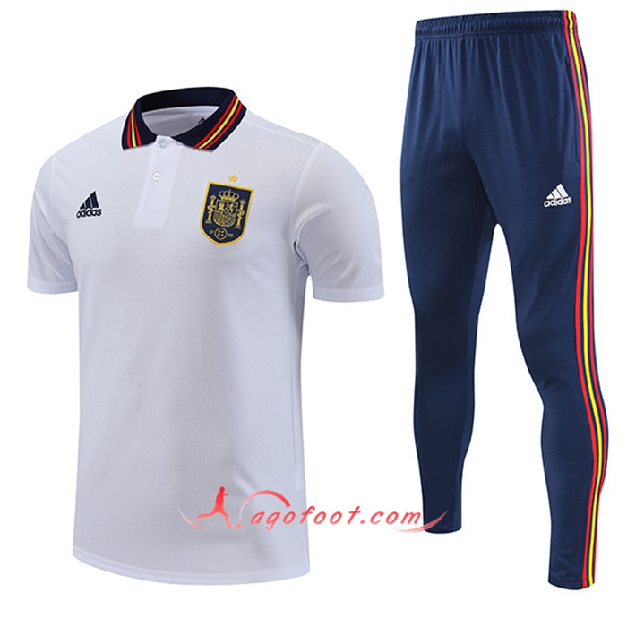 Ensemble Polo Espagne Blanc 2022/2023