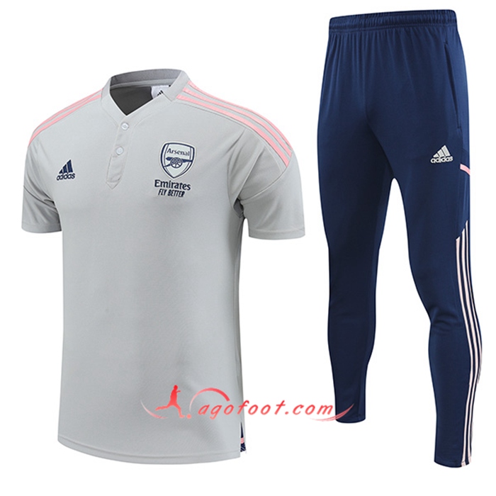 Ensemble Polo Arsenal Gris 2022/2023