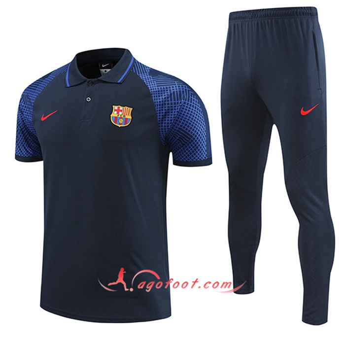 Ensemble Polo FC Barcelone Bleu Marine 2022/2023