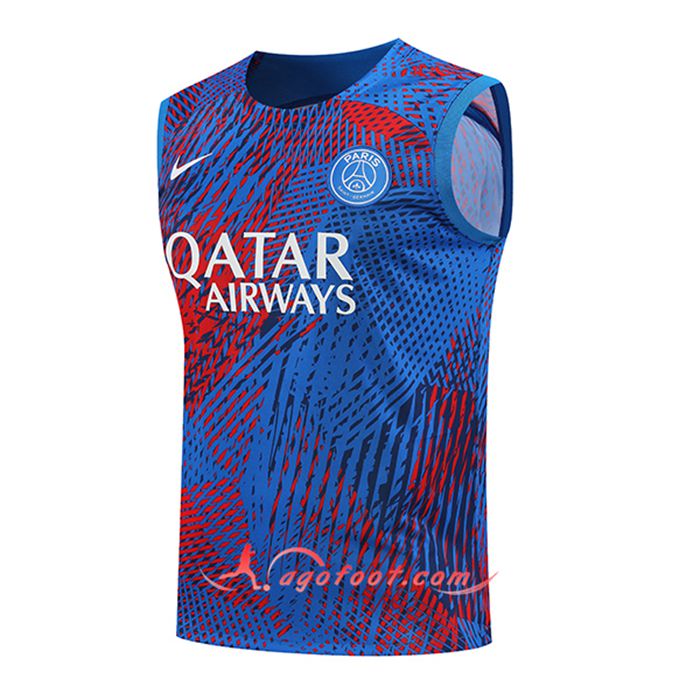 Training Debardeur PSG Rouge/Bleu 2022/2023