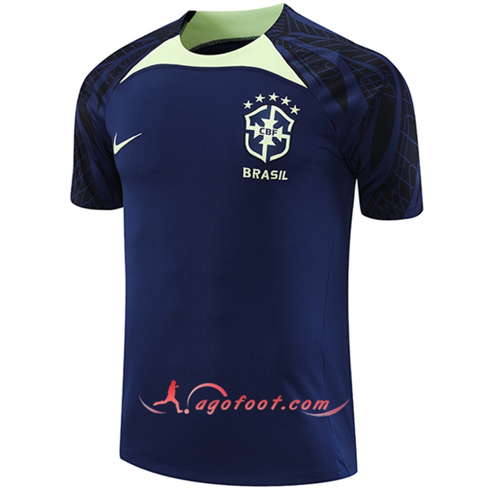 Training T-Shirts Bresil Bleu Marine 2022/2023