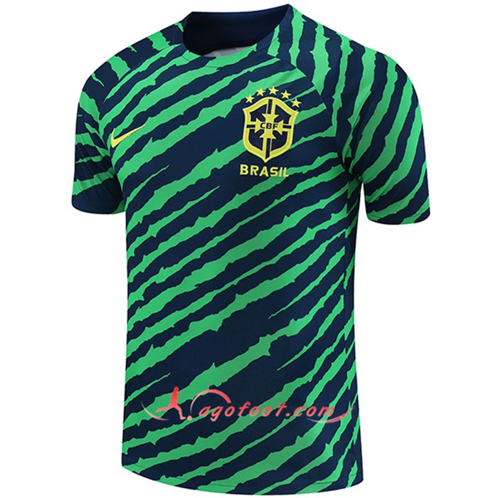 Training T-Shirts Bresil Vert/Bleu 2022/2023