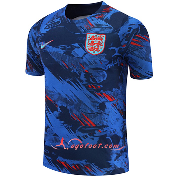 Training T-Shirts Angleterre Bleu/Rouge 2022/2023