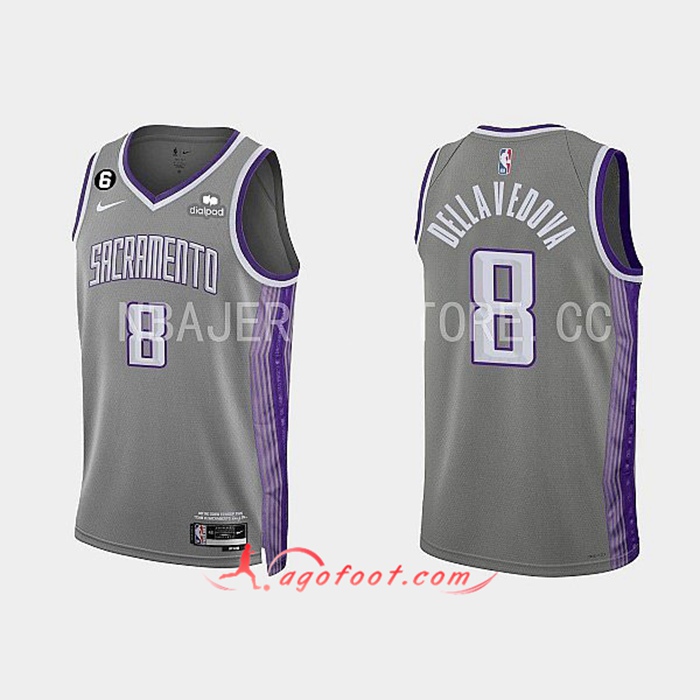 Maillot Sacramento Kings (DELLAVEDOVA #8) 2022/23 Gris