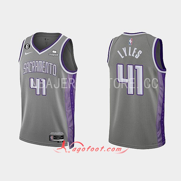 Maillot Sacramento Kings (LYLES #41) 2022/23 Gris