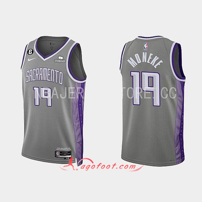 Maillot Sacramento Kings (MONEKE #19) 2022/23 Gris