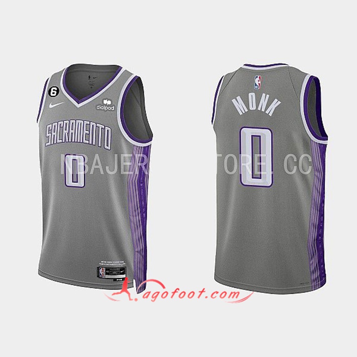 Maillot Sacramento Kings (MONK #0) 2022/23 Gris