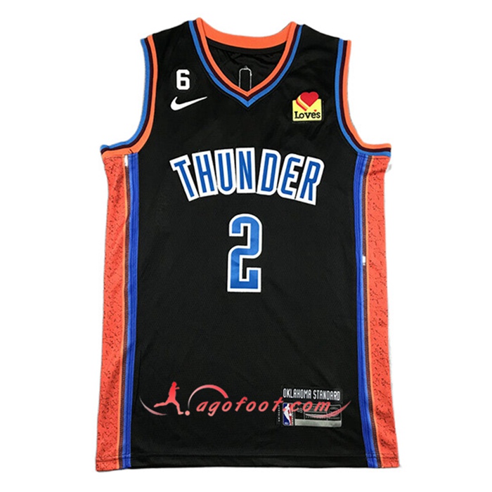 Maillot Oklahoma City Thunder (GILGEOUS-ALEXANDER #2) 2022/23 Noir