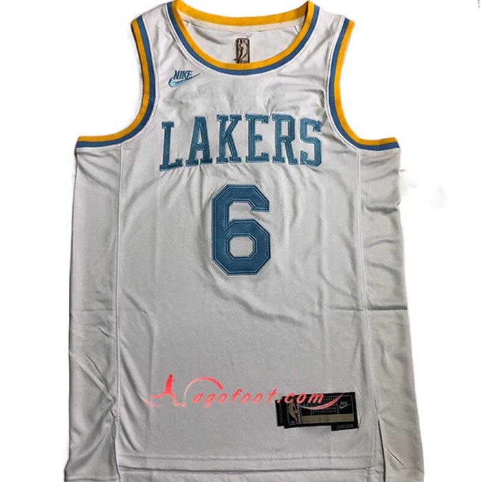 Maillot Los Angeles Lakers (JAMES #6) 2022/23 Blanc