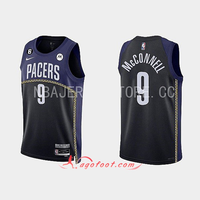 Maillot Indiana Pacers (McCONNELL #9) 2022/23 Noir/Bleu