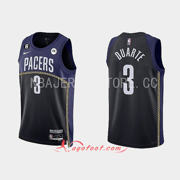 Maillot Indiana Pacers (DUARTE #3) 2022/23 Noir/Bleu