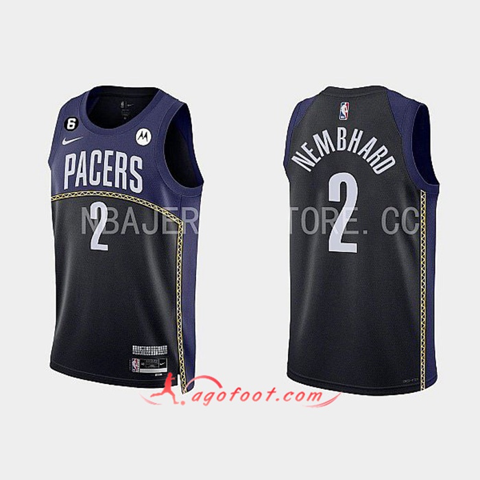 Maillot Indiana Pacers (NEMBHARD #2) 2022/23 Noir/Bleu