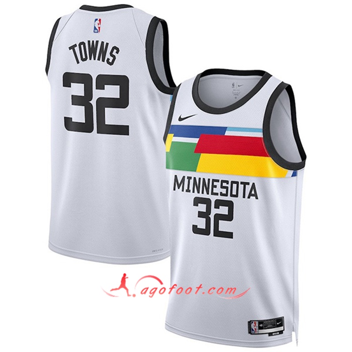Maillot Minnesota Timberwolves (BRISSETT #12) 2022/23 Blanc