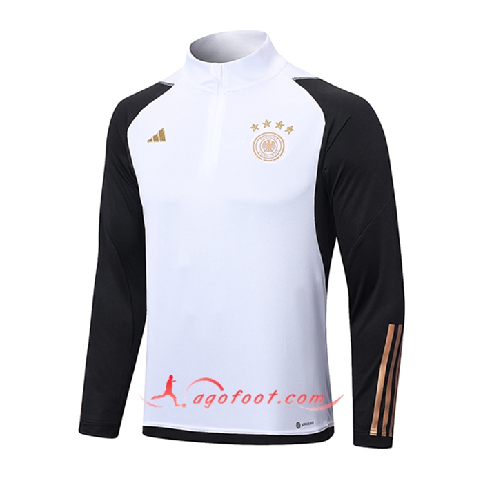 Sweatshirt Training Allemagne Noir/Blanc 2022/2023