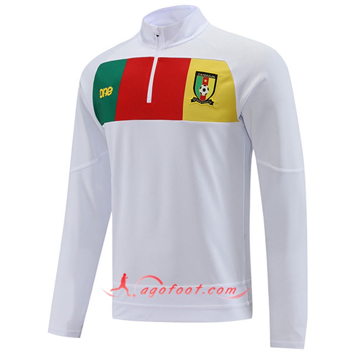 Sweatshirt Training Cameroun Blanc 2022/2023