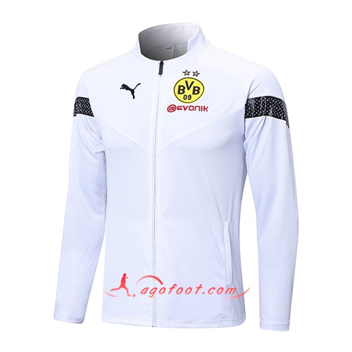 Veste Foot Dortmund Blanc 2022/2023