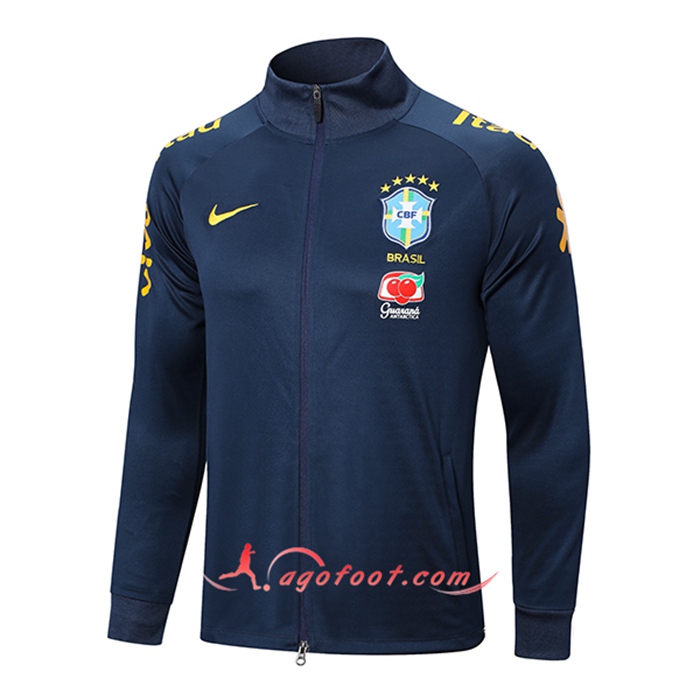 Veste Foot Bresil Bleu Marine 2022/2023