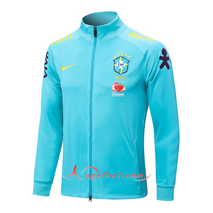 Veste Foot Bresil Bleu Clair 2022/2023