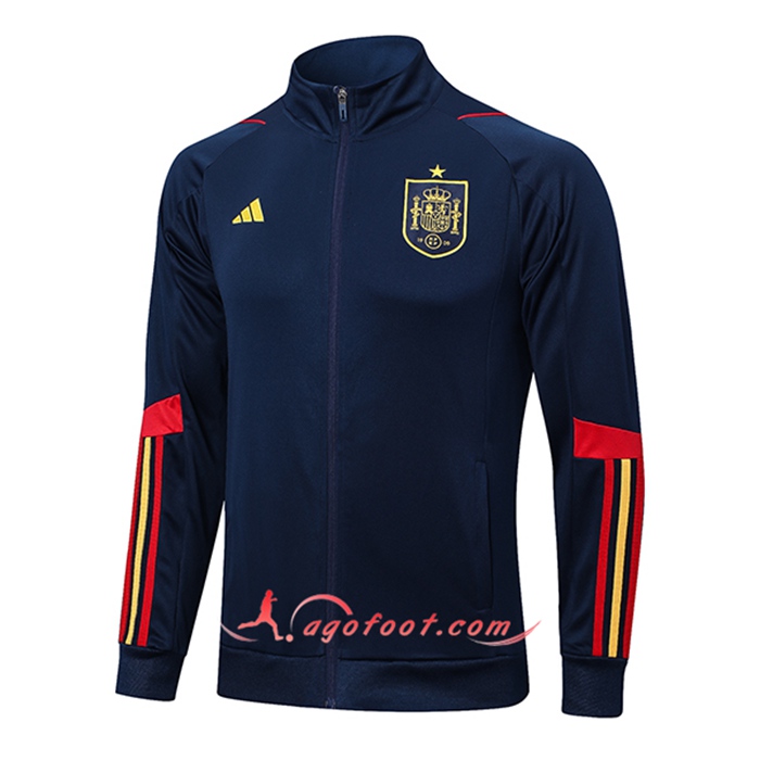 Veste Foot Espagne Bleu Marine 2022/2023