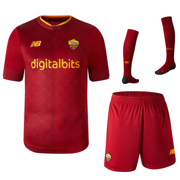 Ensemble Maillot Foot AS Rome Domicile (Short + Chaussettes) 2022/2023