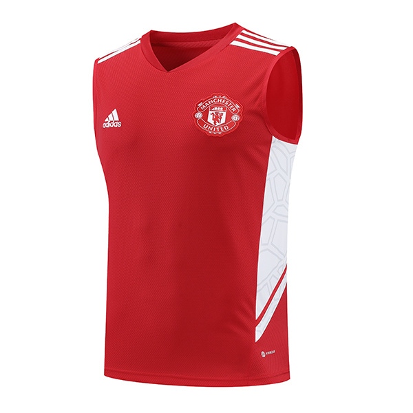 Training Debardeur Manchester United Blanc/Rouge 2022/2023