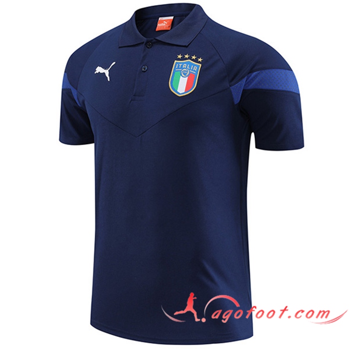 Polo Foot Italie Bleu Marine 2022/2023