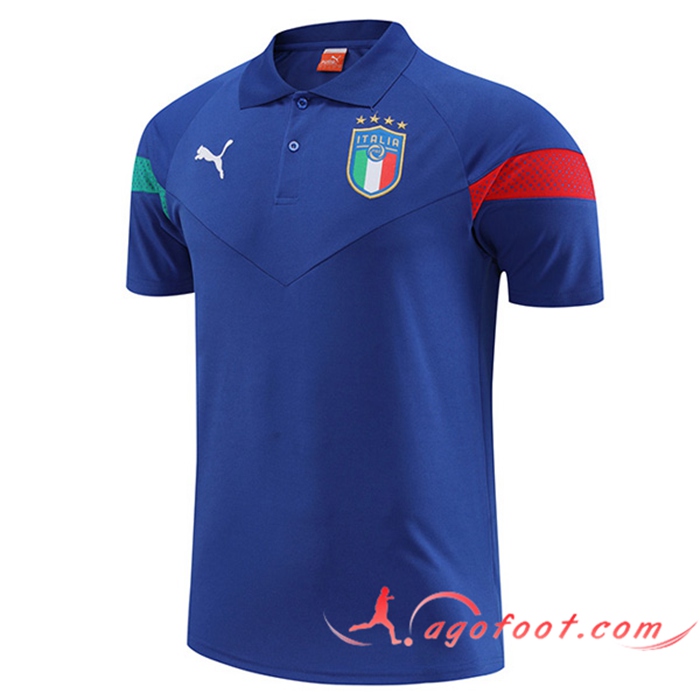 Polo Foot Italie Bleu 2022/2023