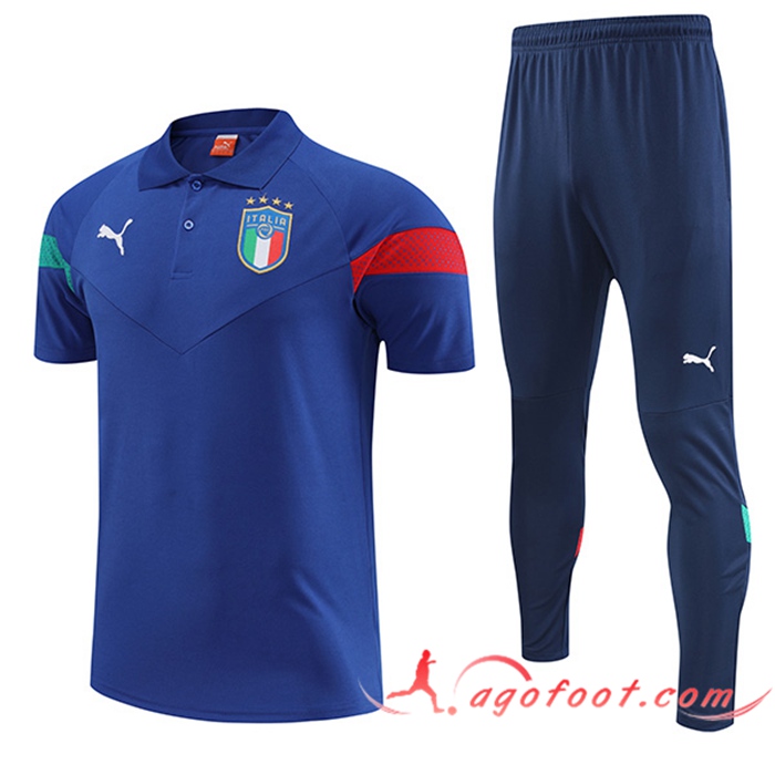 Ensemble Polo Italie Bleu 2022/2023