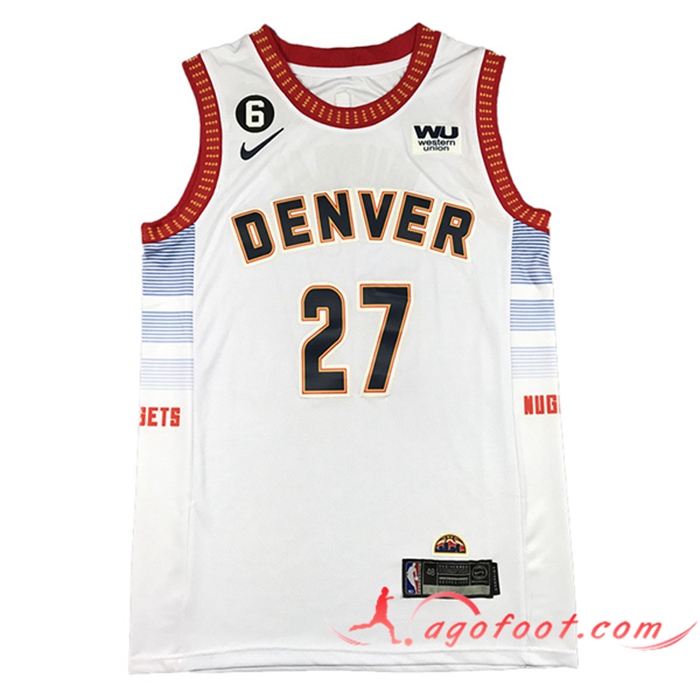 Maillot Detroit Denver Nuggets (MURRAY #27) 2022/23 Blanc