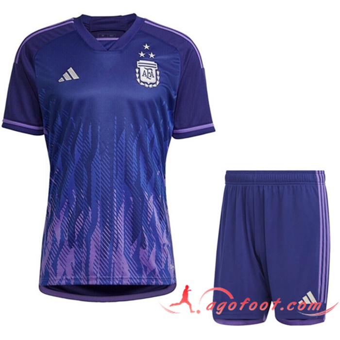 Ensemble Maillot Foot Argentine 3 Stars Exterieur Short 2022/2023