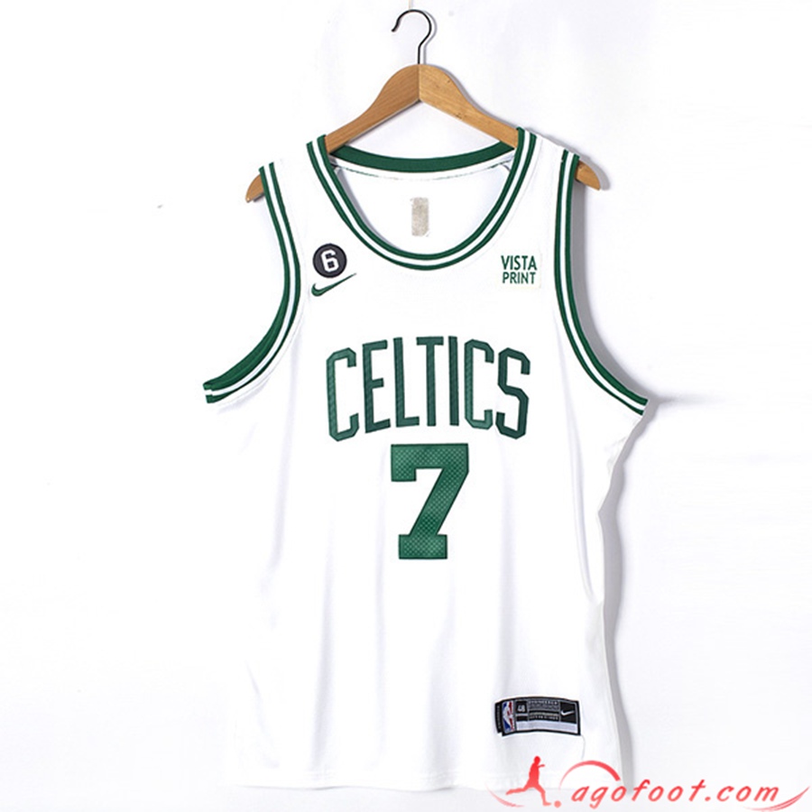 Maillot Boston Celtics (BROWN #7) 2022/23 Blanc