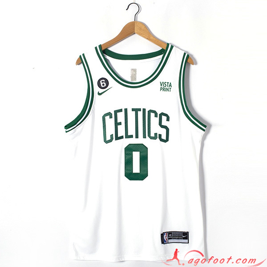 Maillot Boston Celtics (TATUM #0) 2022/23 Blanc