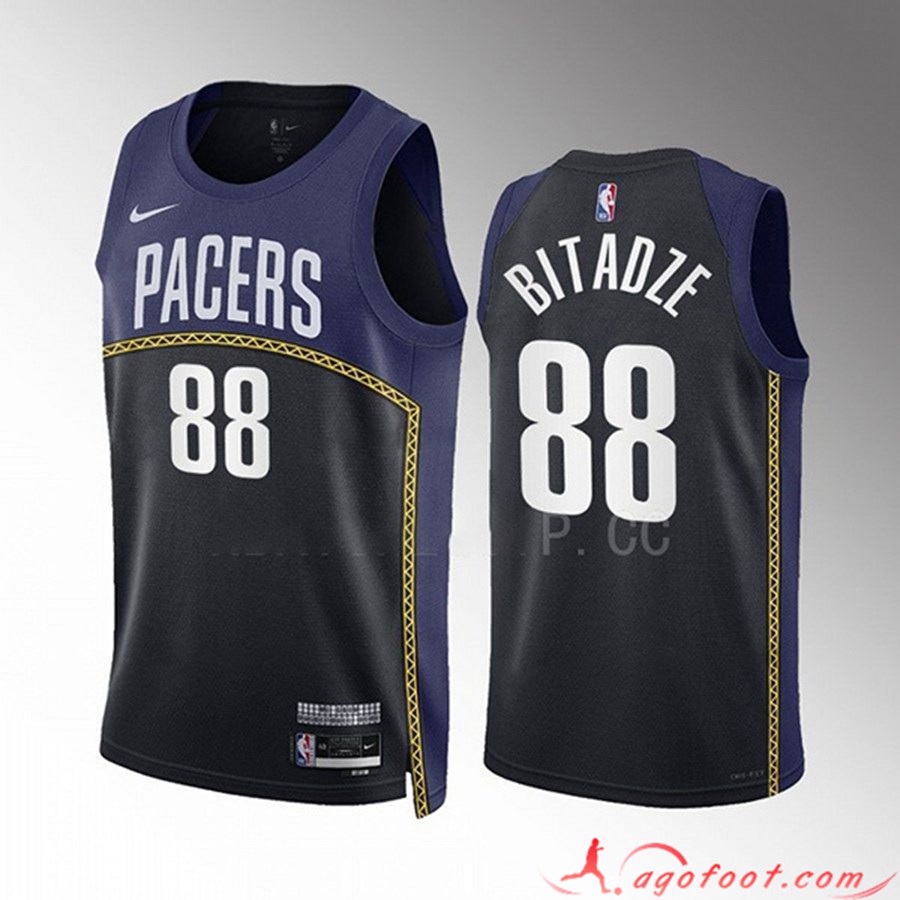 Maillot Indiana Pacers (BITADZE #88) 2022/23 Noir/Bleu