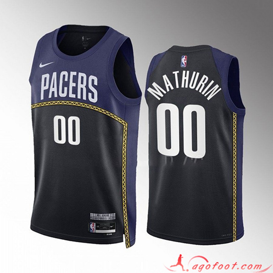 Maillot Indiana Pacers (MATHURIN #00) 2022/23 Noir/Bleu