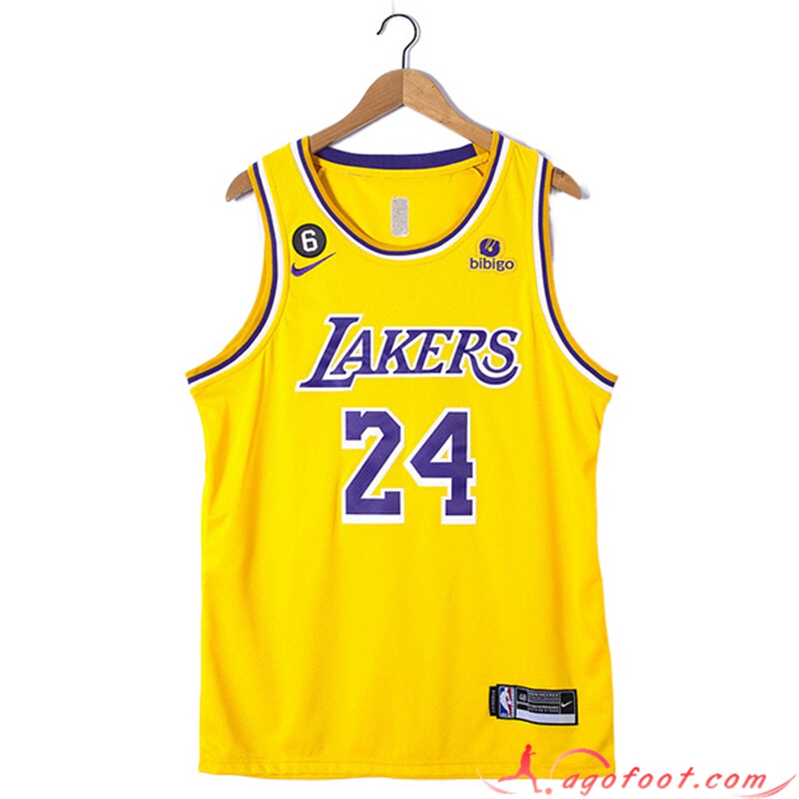 Maillot Los Angeles Lakers (BRYANT #24) 2022/23 Jaune