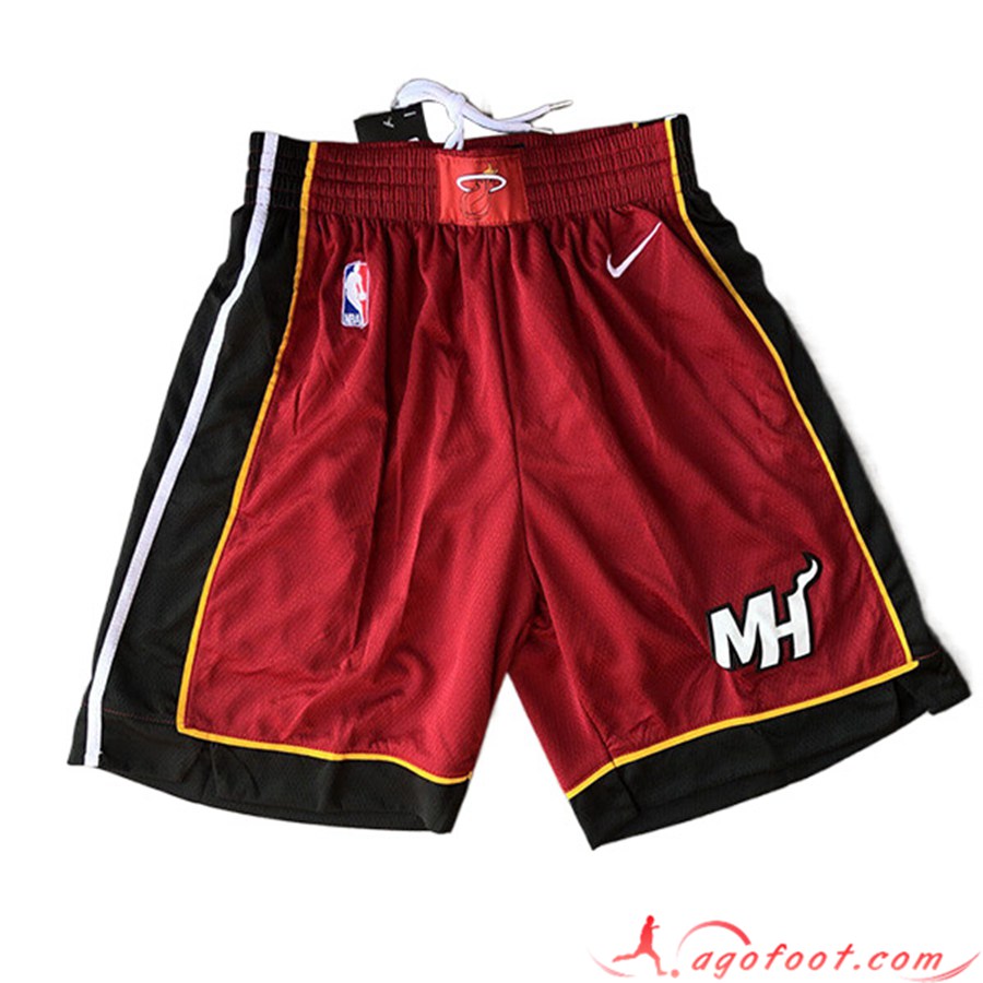 Shorts NBA Miami Heat Rouge