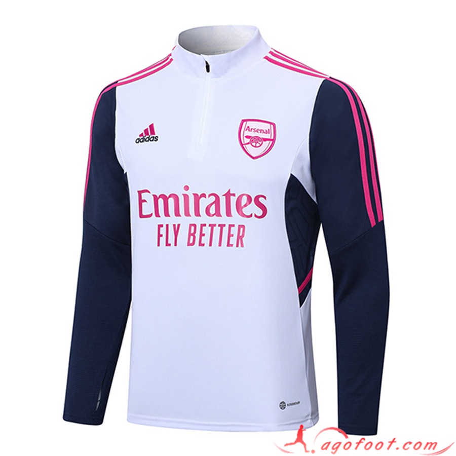 Sweatshirt Training Arsenal Blanc 2022/2023