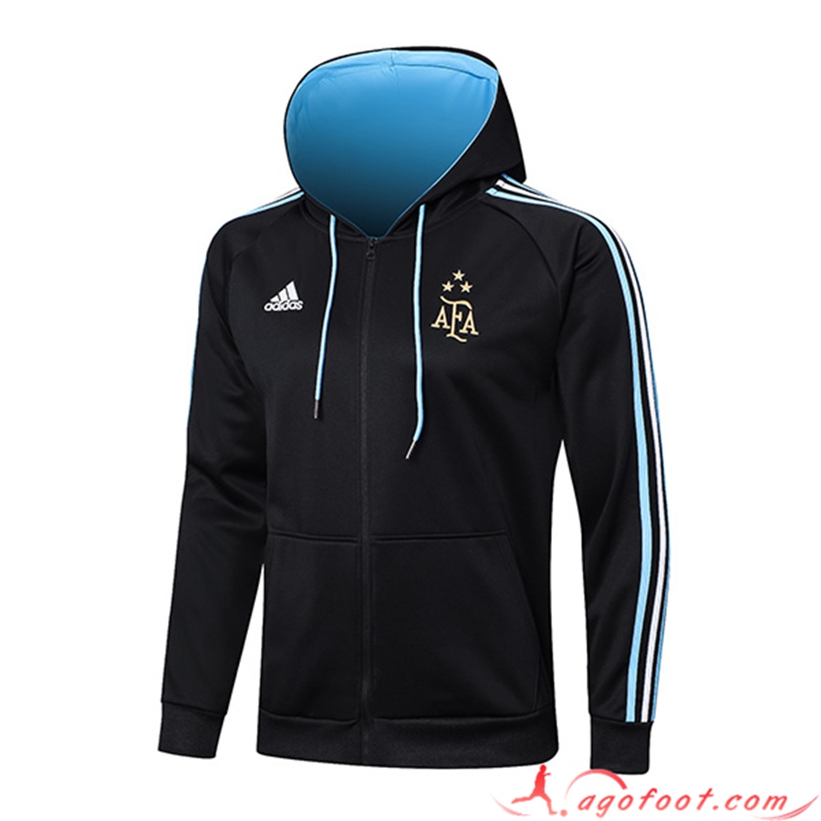 Veste A Capuche Argentin 3 Stars Noir 2022/2023