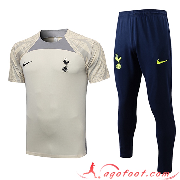 Ensemble Training T-Shirts + Pantalon Tottenham Hotspurs Jaune 2023/2023