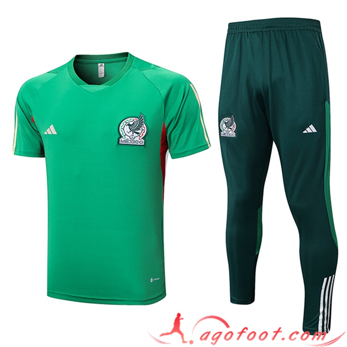 Ensemble Training T-Shirts + Pantalon Mexique Vert 2023/2023