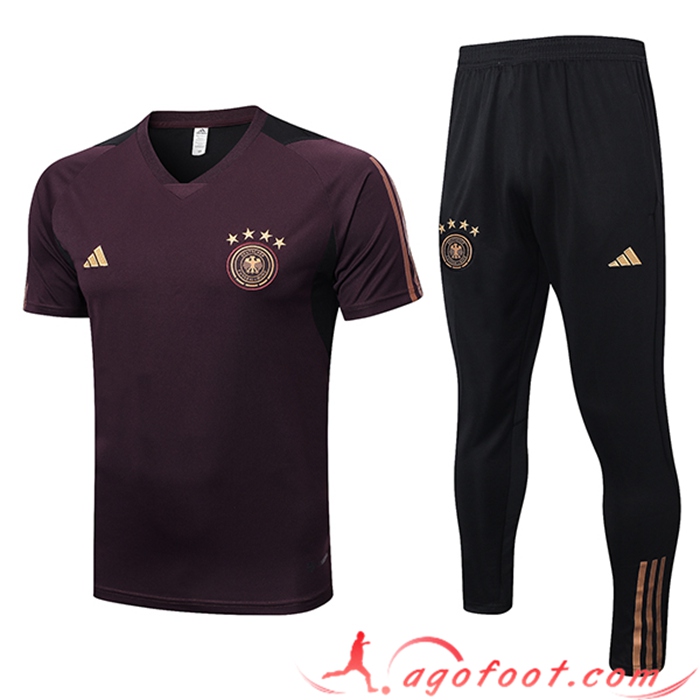Ensemble Training T-Shirts + Pantalon Allemagne Brune 2023/2023