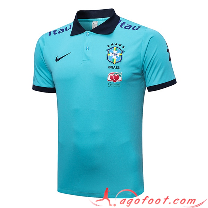 Polo Foot Bresil Bleu Clair 2023/2023 -02