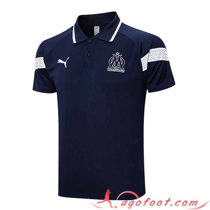 Polo Foot Marseille Bleu Marine 2023/2023