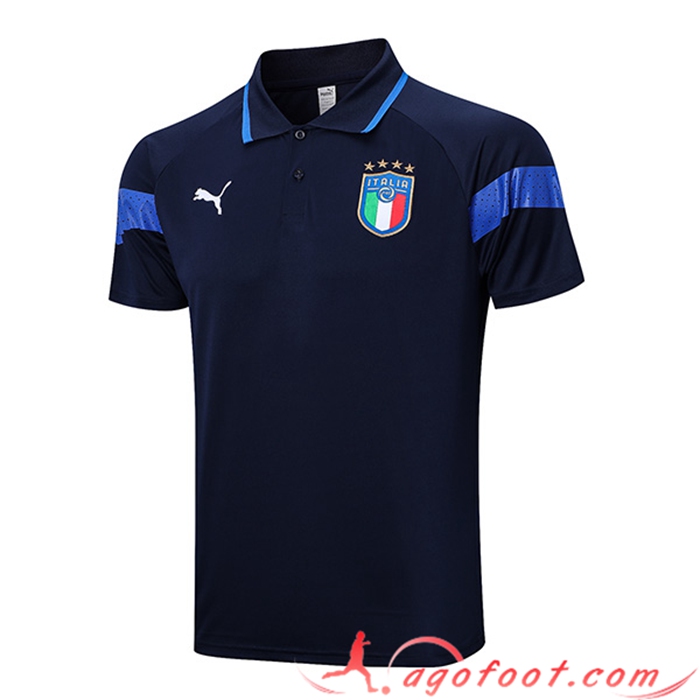 Polo Foot Italie Bleu Marine 2023/2023
