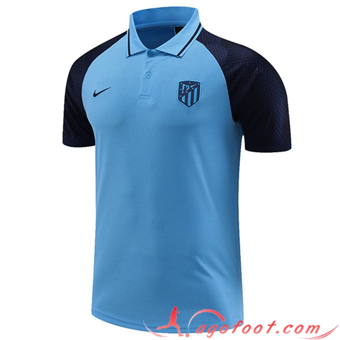Polo Foot Atletico Madrid Bleu Clair 2023/2023