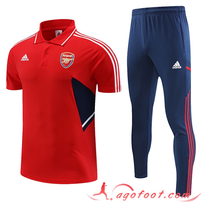 Ensemble Polo Arsenal Rouge 2023/2023