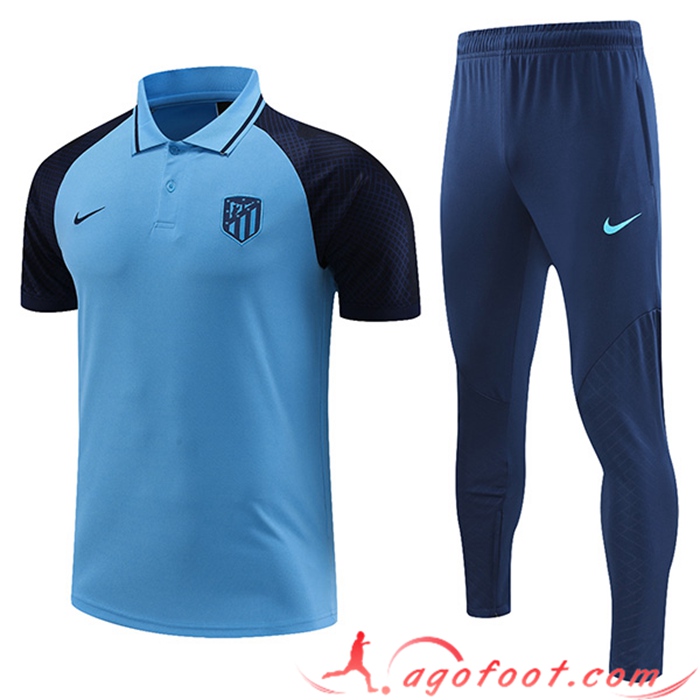 Ensemble Polo Atletico Madrid Bleu Clair 2023/2023