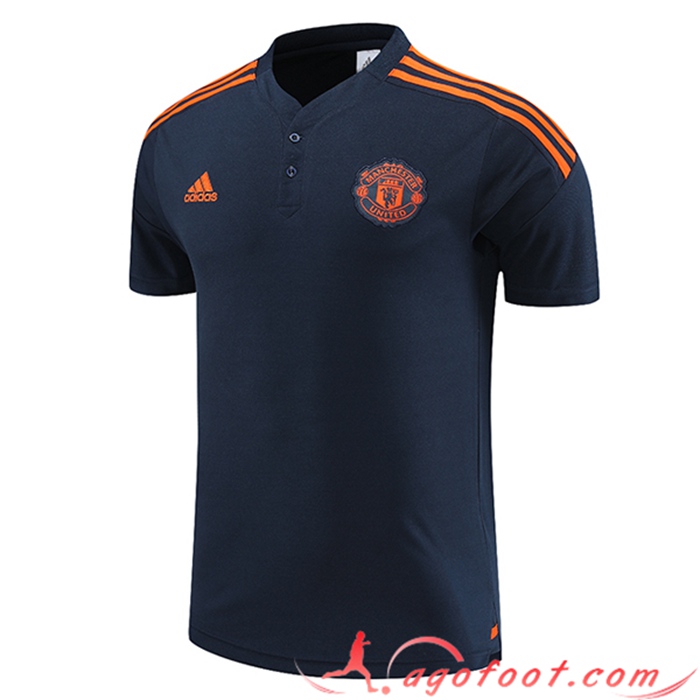 Polo Foot Manchester United Bleu Foncé 2023/2023