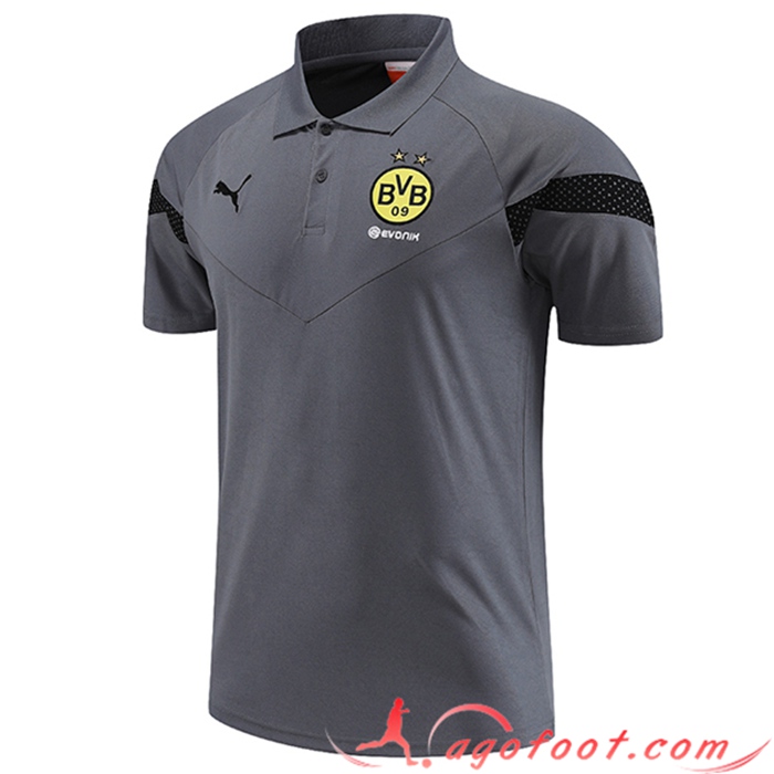 Polo Foot Dortmund Gris 2023/2023